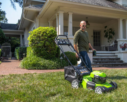 40V 21" Cordless Battery Self-Propelled Lawn Mower w/ (2) 4.0Ah USB Batteries & Charger