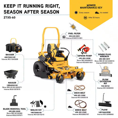 Cub Cadet Ultima ZTX5 60 In. 24 HP Kawasaki Zero Turn Mower – Alt Config