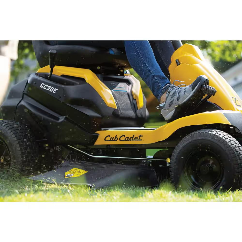 Cub Cadet CC30E 30 In. 56V 30Ah Electric Cordless Riding Lawn Mower